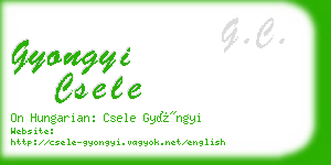 gyongyi csele business card